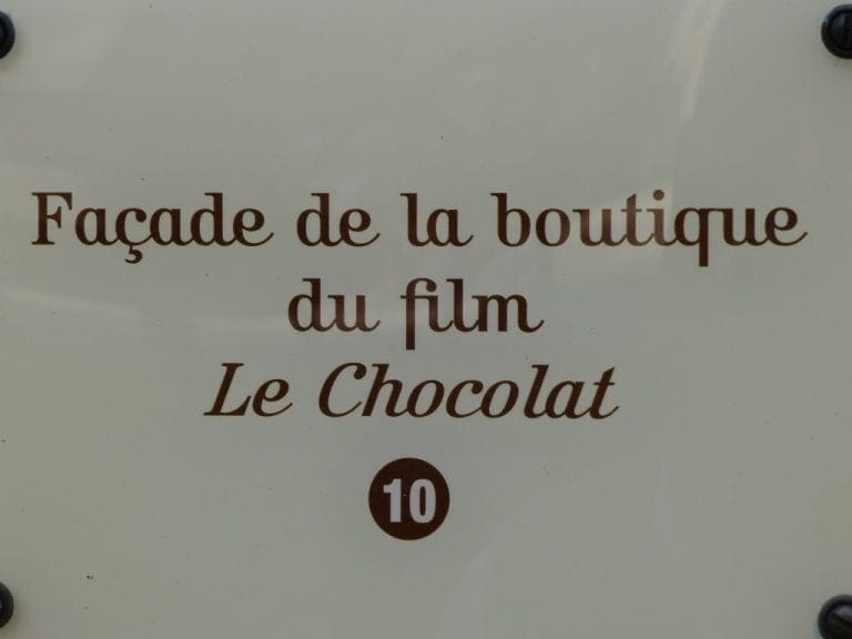 The film, Chocolat was made next door to our house