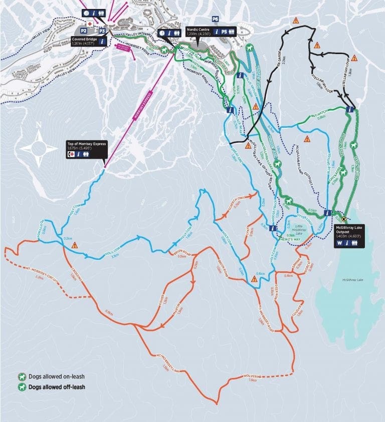 Sun Peaks Nordic Trail Map