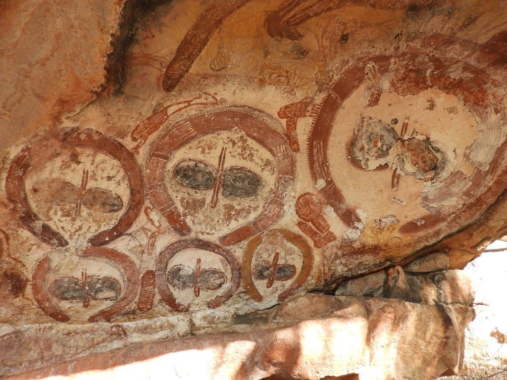 Wandjinas - sacred rock art