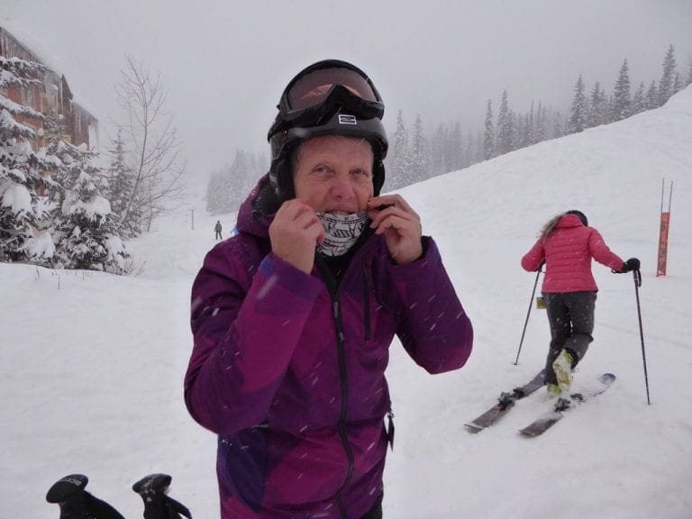 Getting ready for a powder day at Sun Peaks