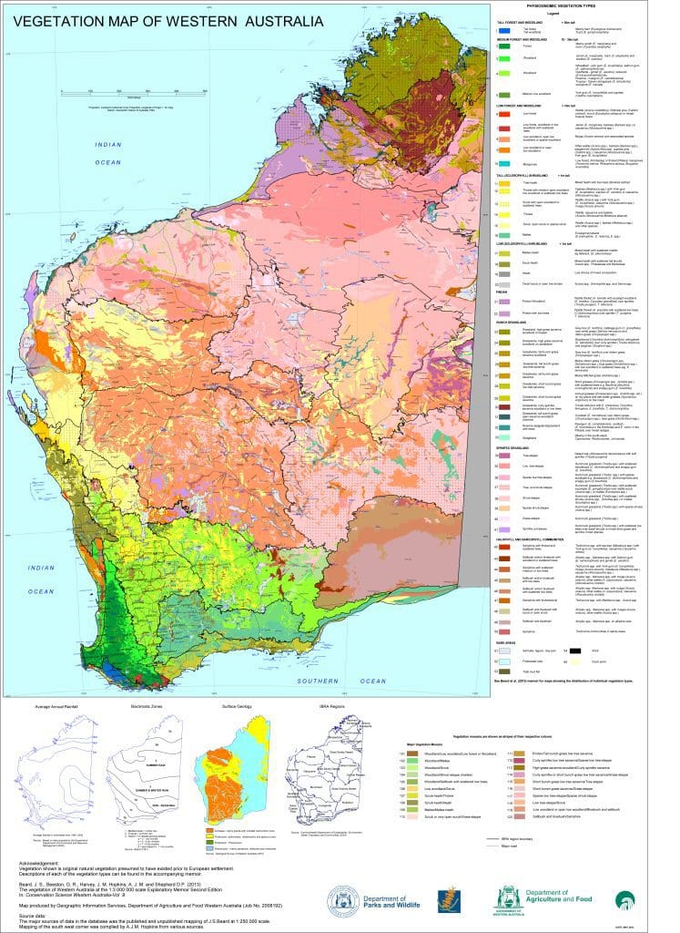 Vegetation Map of Western Australia