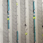 Treading pattern - weft ends