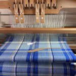 Weaving in progress