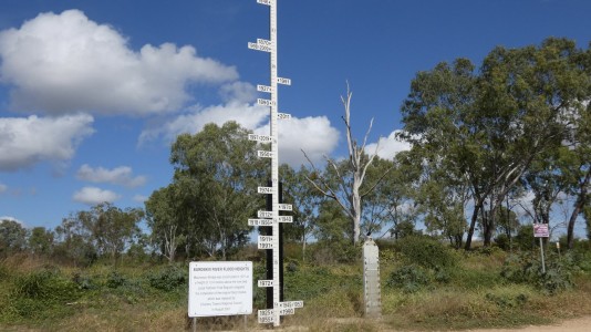 Burdekin River flood heights