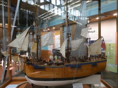 Bark Endeavour model, Cooktown Museum